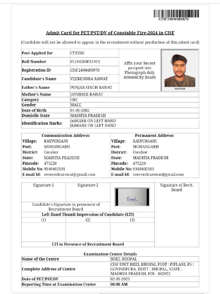 Cisf | PDF