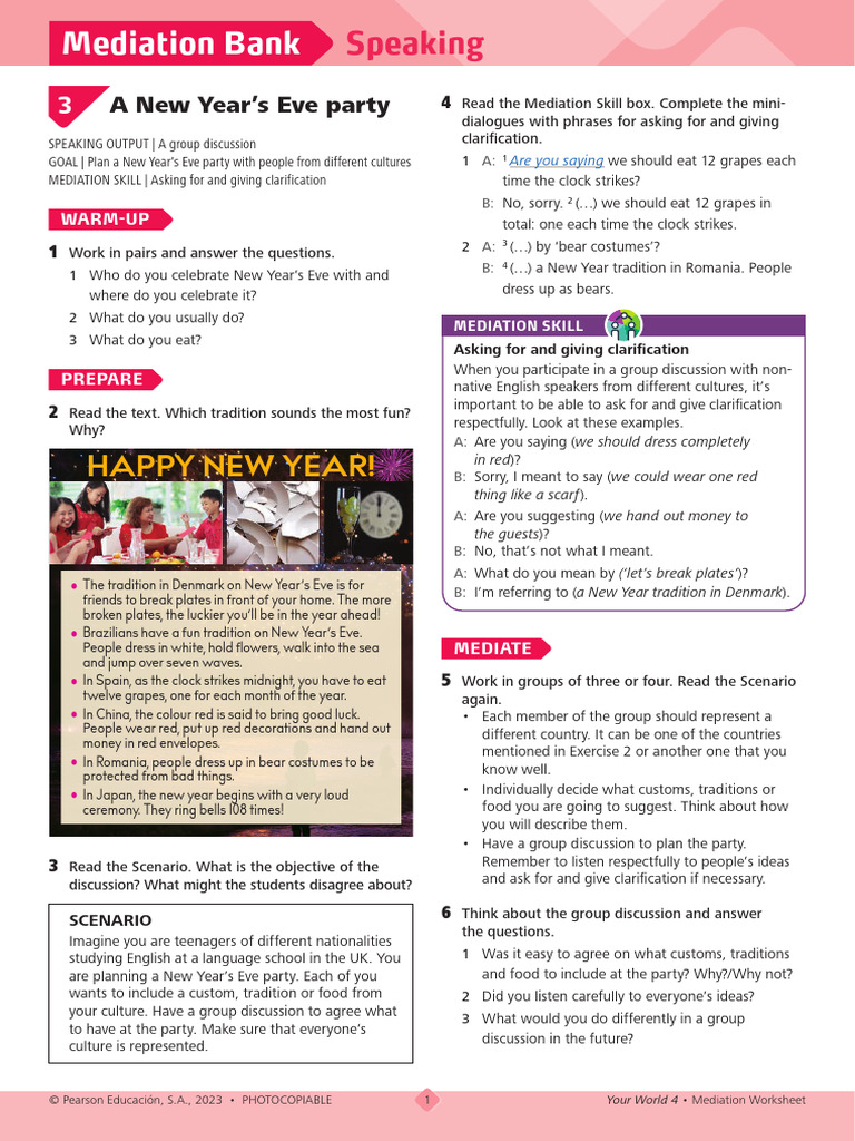 Plan a Multicultural New Year’s Eve Party | PDF | Mediation | Human ...