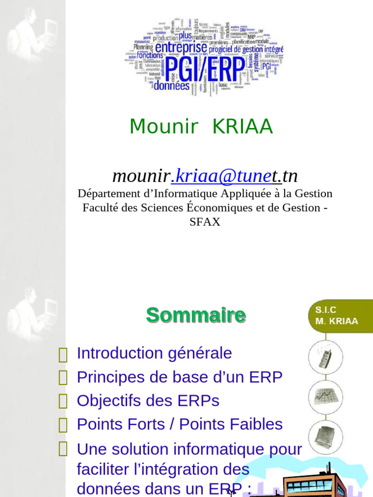 Introduction aux ERP et leurs enjeux | PDF | Progiciel de gestion ...