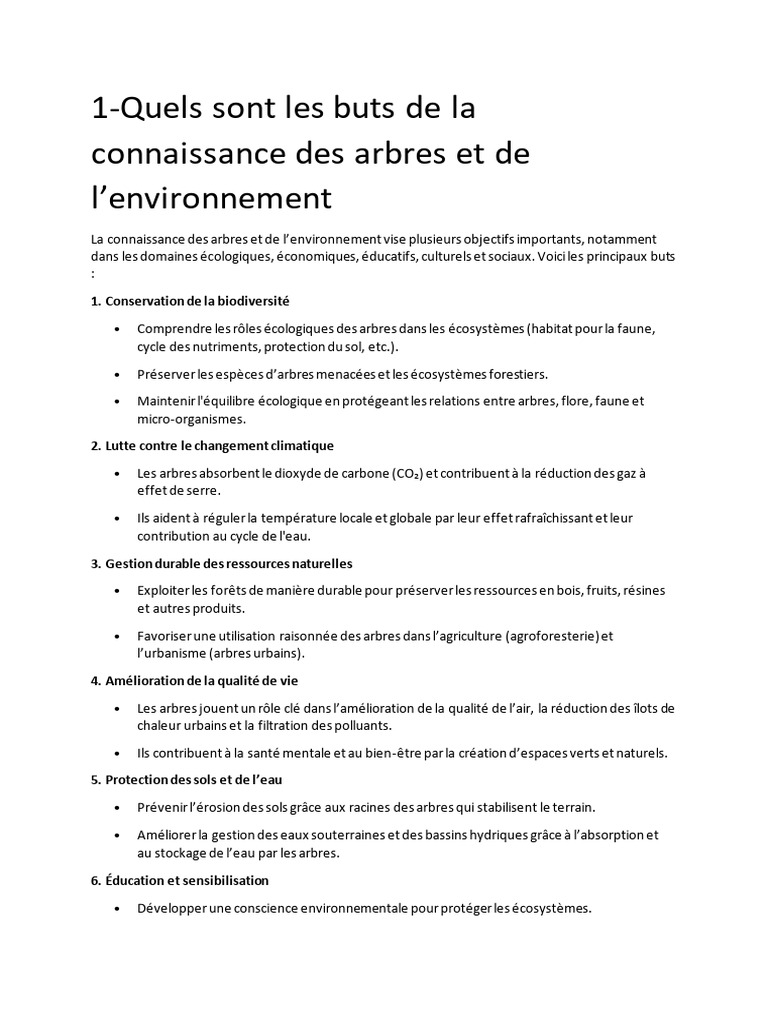 Importance des arbres et du bois | PDF | Bois (matériau de construction ...