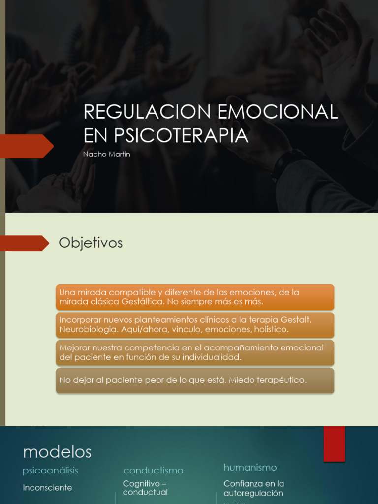 Regulación Emocional en Psicoterapia | PDF | Las emociones | Ansiedad