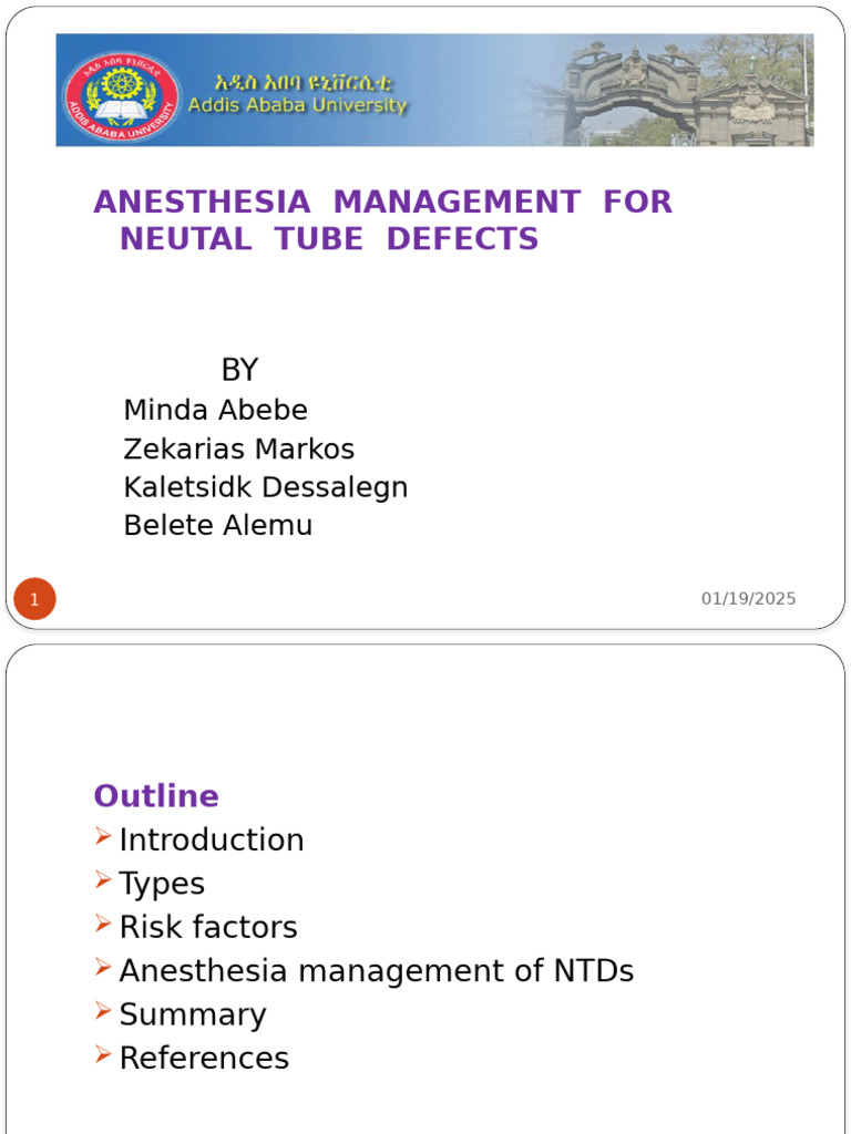 Neural Tube Defects Seminar-1 | PDF | Medical Specialties | Clinical ...