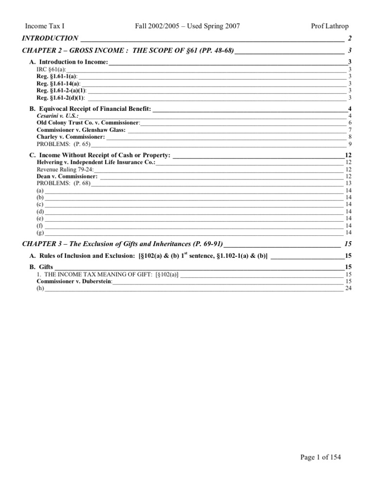 Barbri tax outline picture