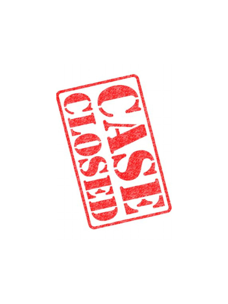 Case Closed | PDF