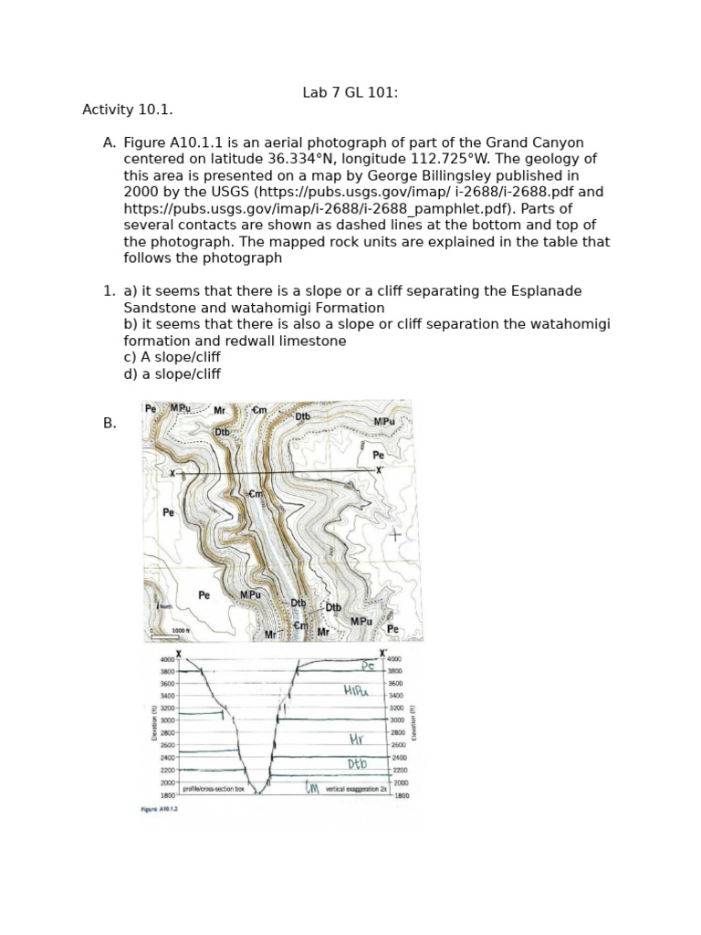 Grand Canyon Geology and Fault Analysis | PDF