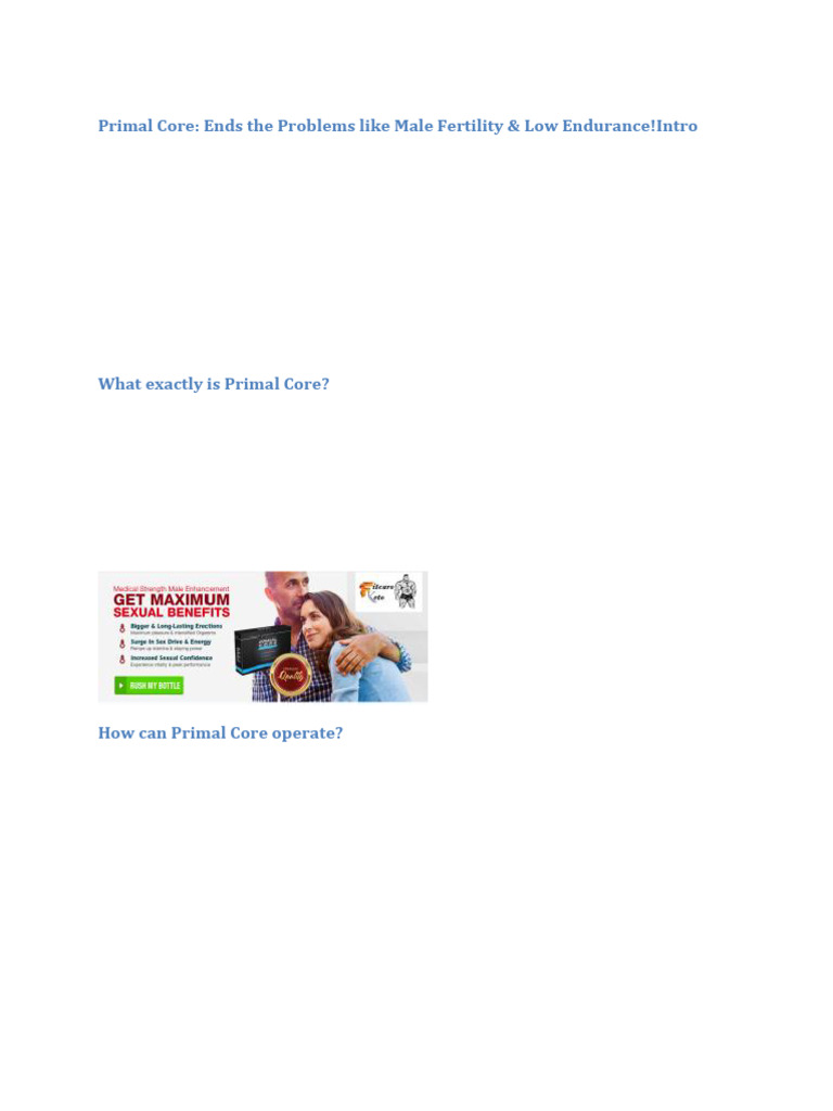 Primal Core | PDF | Dietary Supplements | Fat