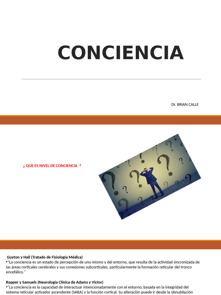 Nivel de Conciencia | PDF | Conciencia | Corteza cerebral
