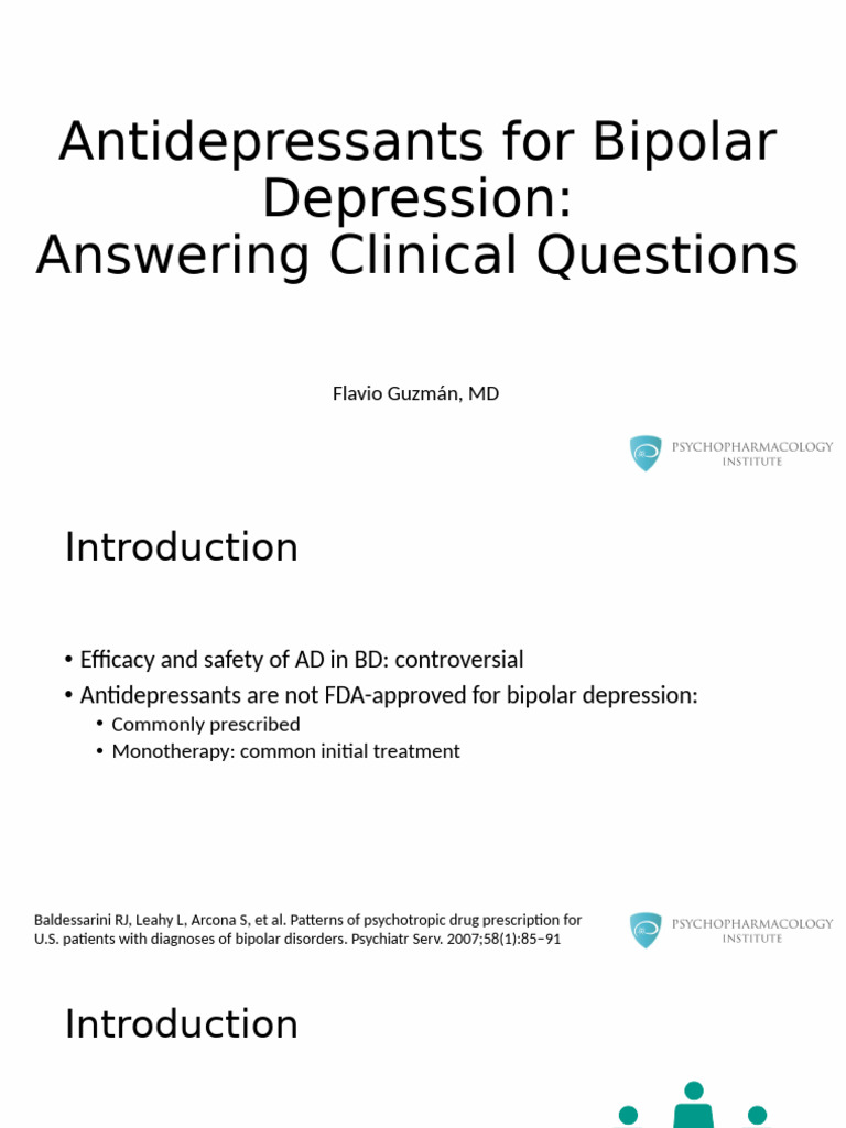 15377422 | PDF | Bipolar Disorder | Antidepressant