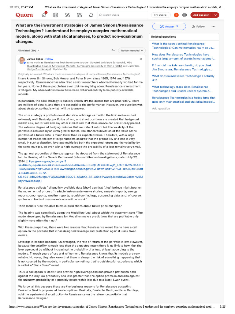 What Are the Investment Strategies of James Simons_Renaissance ...