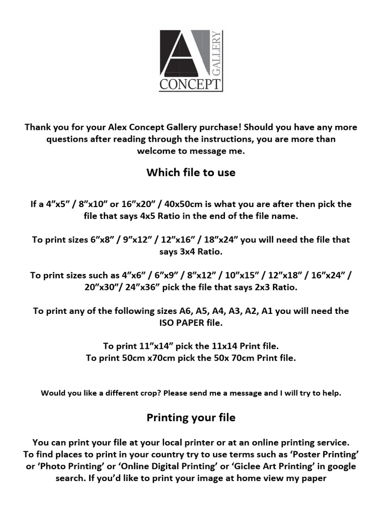 Instructions | PDF