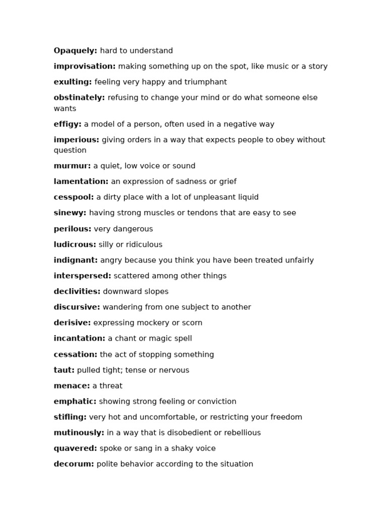 Vocabulary of Disobedience and Mockery | PDF