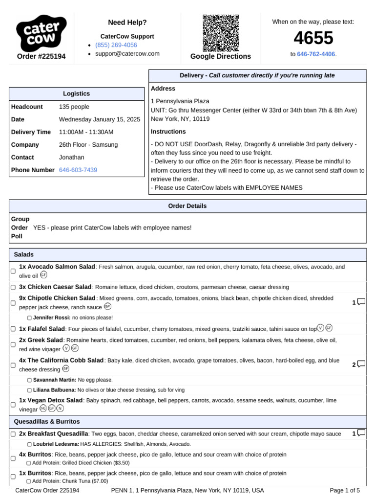 Uploadsordercaterer Checklist Pdf225194catercow Caterer Checklist PDF ...