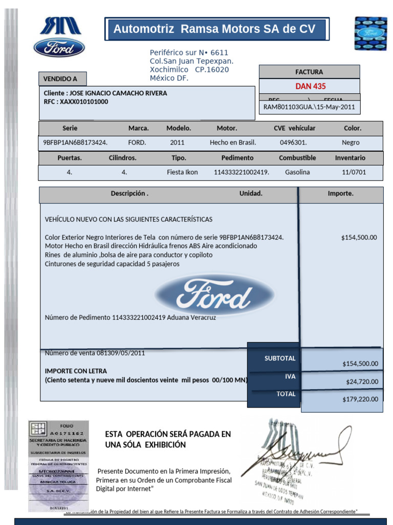 Fac Original Ford | PDF | Sedanes | Vehículo de motor