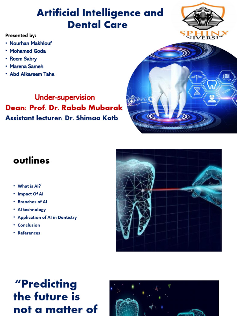 AI Applications in Dental Care | PDF | Artificial Intelligence ...