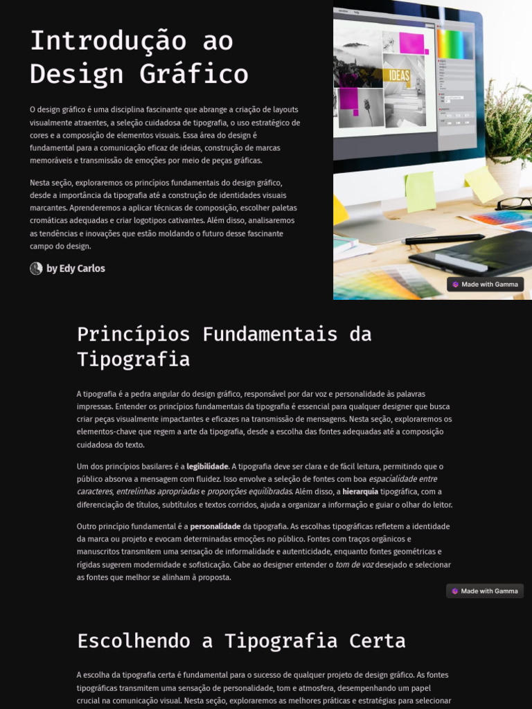 Princípios do Design Gráfico e Tipografia | PDF | Tipografia | Marca