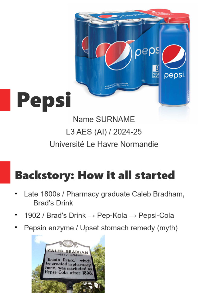 History and Branding of Pepsi-Cola | PDF