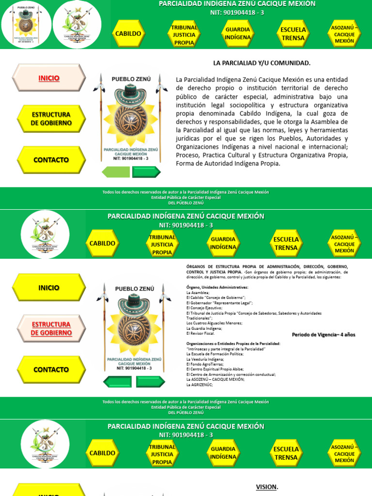 Estructura del Gobierno Zenú Cacique Mexión | PDF | Gobierno local ...