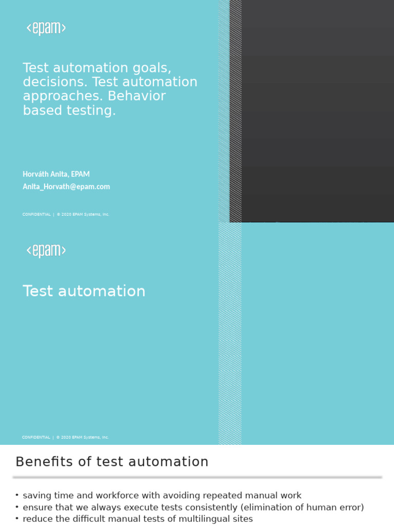 Test Automation Strategies and Benefits | PDF | Information Technology ...