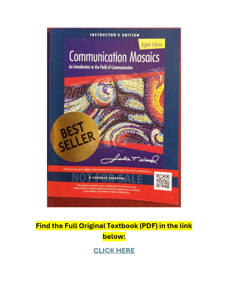 Communication Mosaics: 8th Edition Overview | PDF | Nonverbal