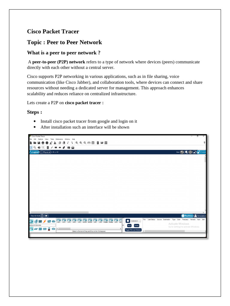 Cisco Packet Tracer Lab Manual 2 | PDF