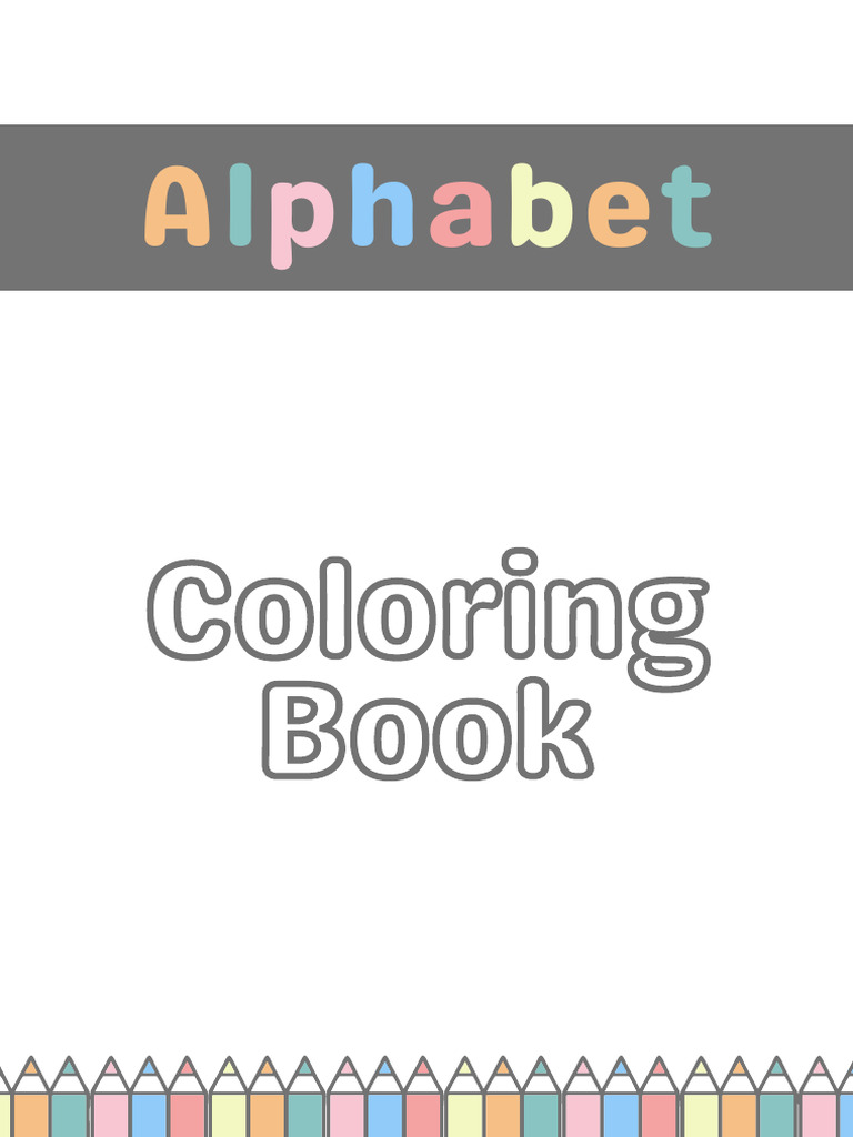 Alphabet Coloring Book Pdf
