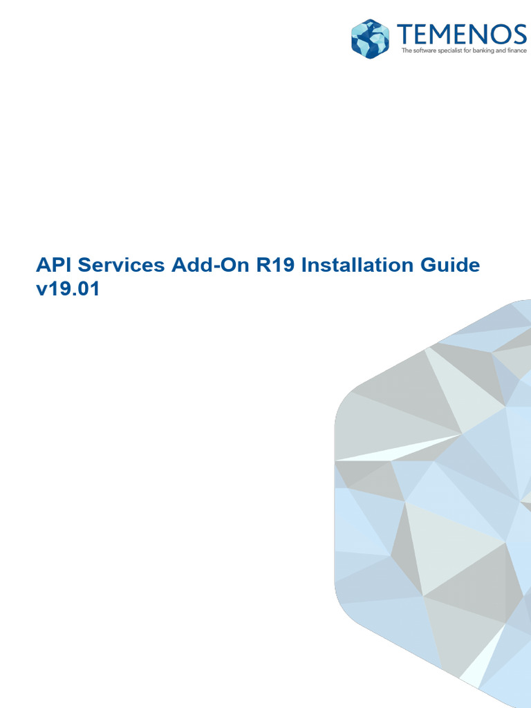 API Services Add-On Installation Guide v19.01 | PDF | Internet ...
