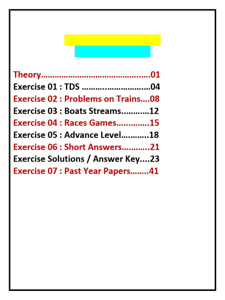 TDS Final 2025 | PDF | Speed | Physical Quantities