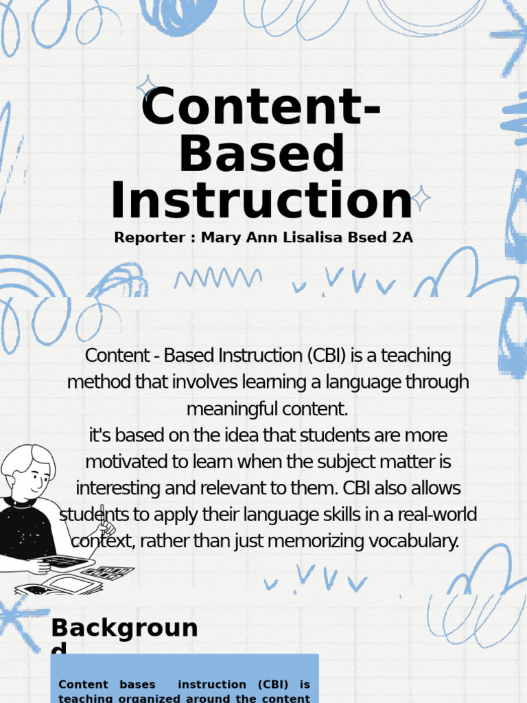 Content-Based Instruction Overview | PDF | Learning | Language Education