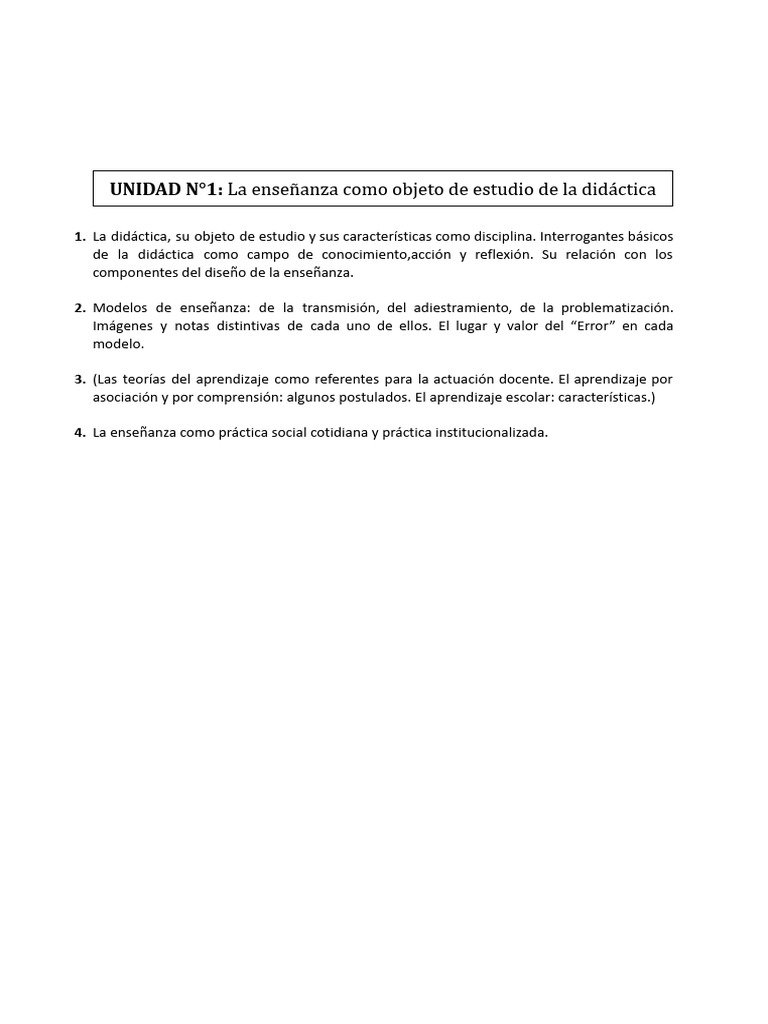 Didáctica: Modelos y Enfoques de Enseñanza | PDF | Enseñando | Aprendizaje