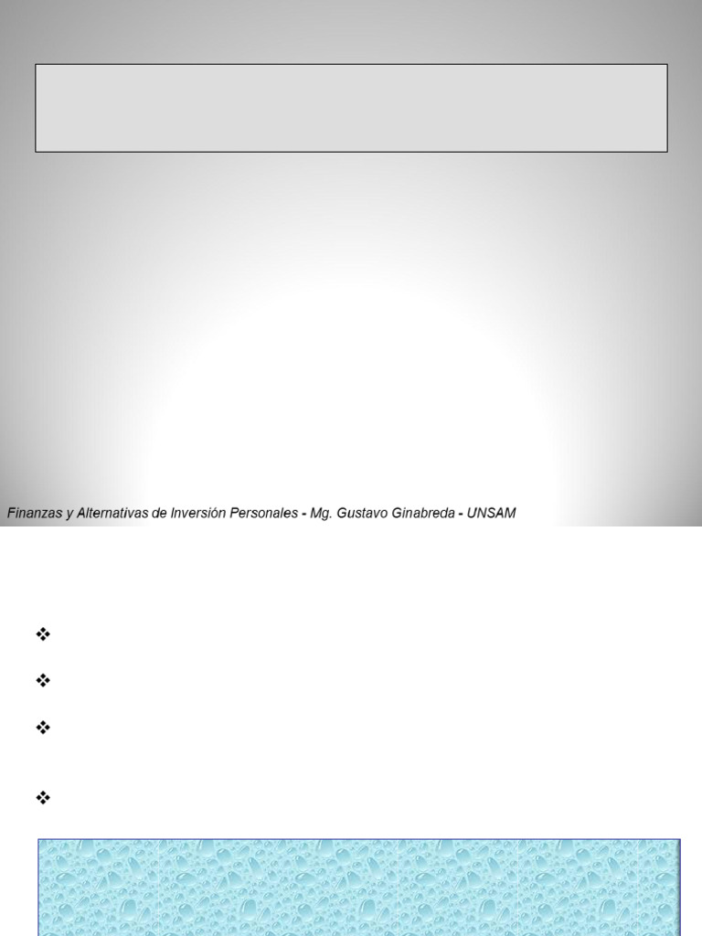 Finanzas y Alternativas de Inversión Personales - U2 | PDF | Interés ...