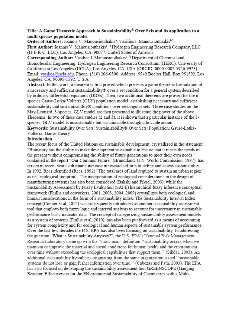 Sos | PDF | System | Sustainability
