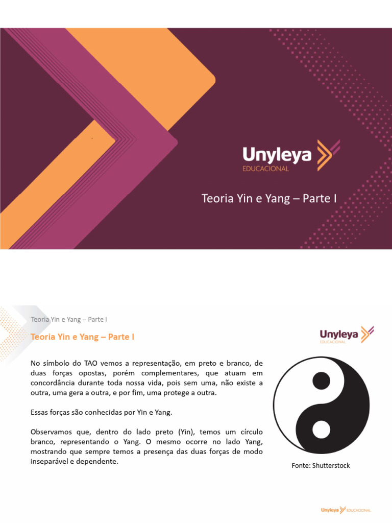 Yin e Yang: Fundamentos e Filosofia | PDF