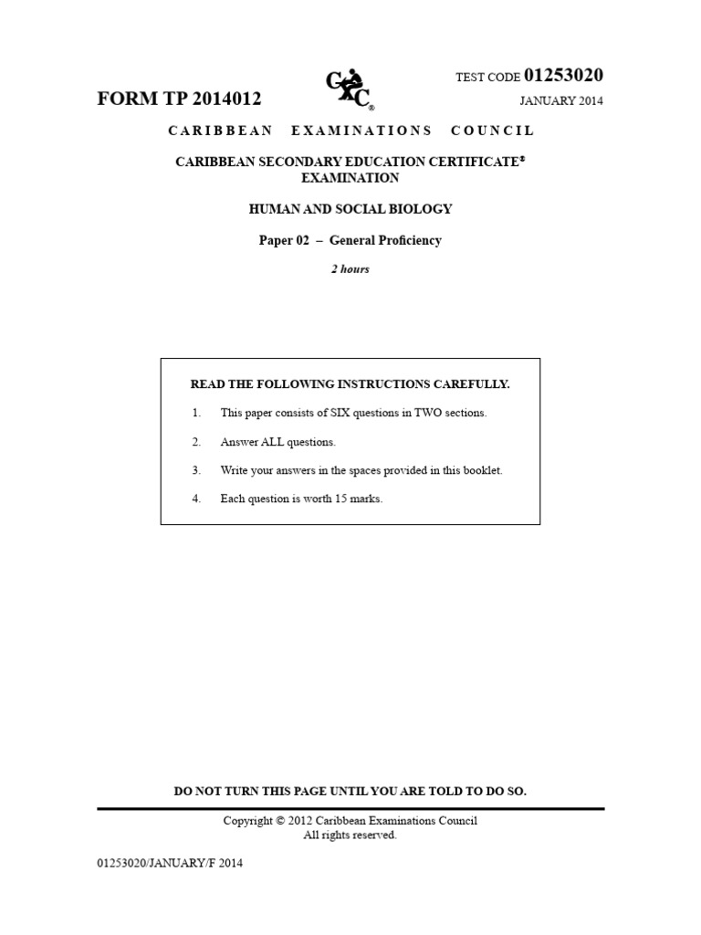 Human and Social Biology Exam Paper | PDF | Kidney | Artery