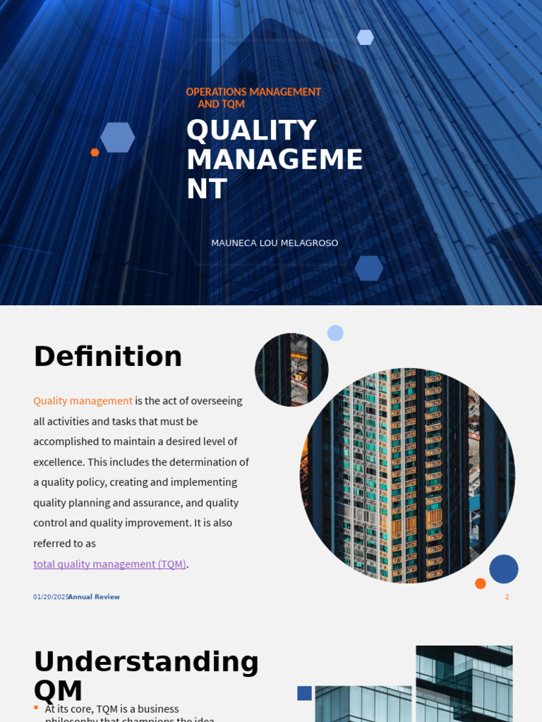 Lesson 11 Quality Management | PDF | Lean Manufacturing | Quality ...