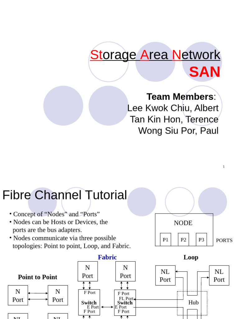 Overview of Storage Area Networks (SAN) | PDF | Computer Network ...
