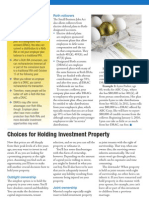 Choices For Holding Investment Property