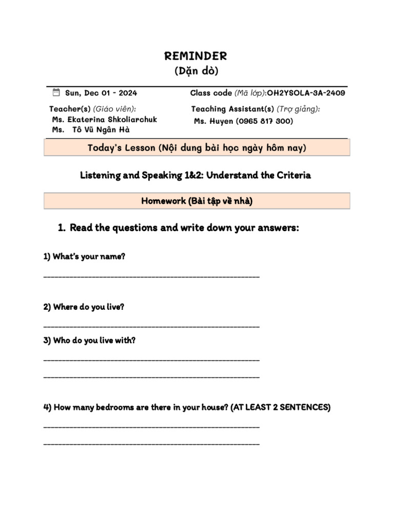 Reminder S3a - 1 - 12 | PDF