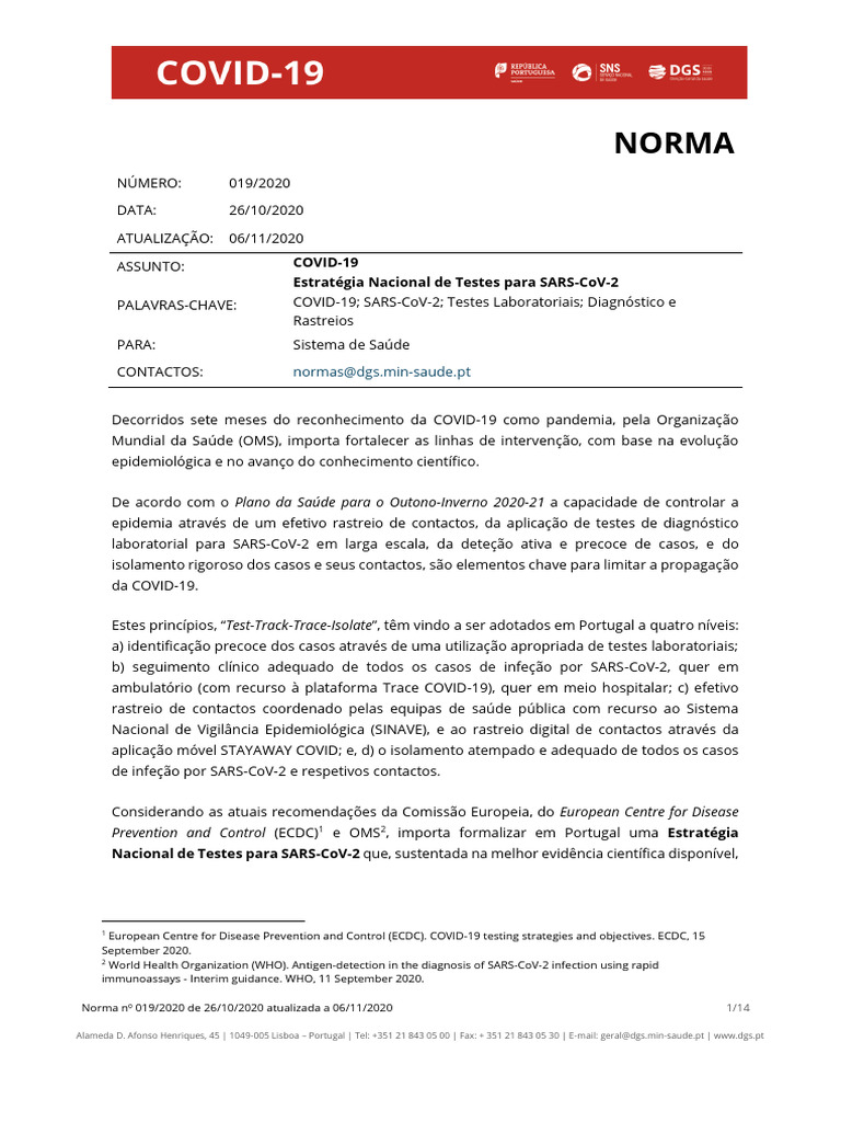 Norma 019 2020 Act 06 11 2020 Unlocked | PDF | Gripe | Epidemiologia