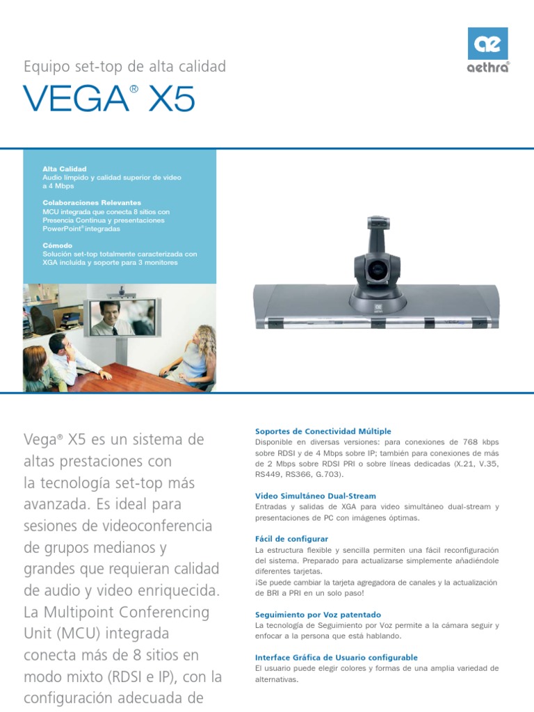 Vega X5 - Rev | PDF | Vídeo | Red de computadoras