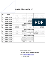 Horario 9°