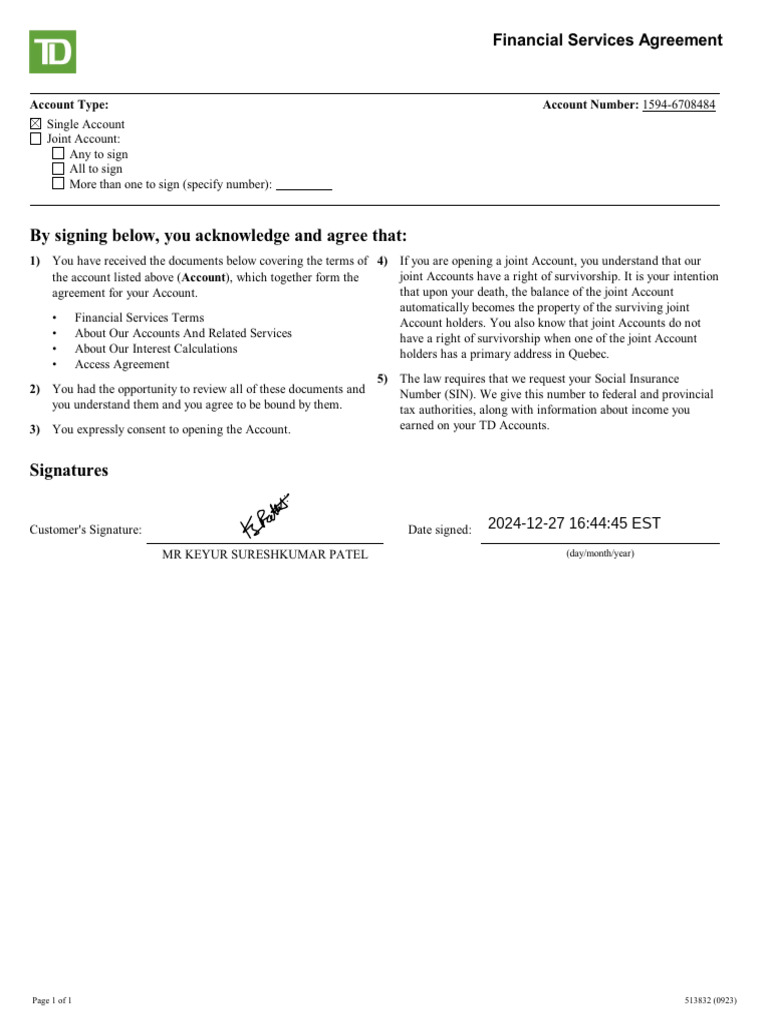 Financial Services Agreement - 28667979 | PDF