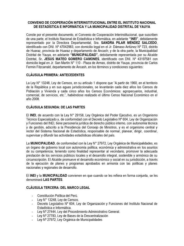 Convenio | PDF | Gobierno local | Corrupción política