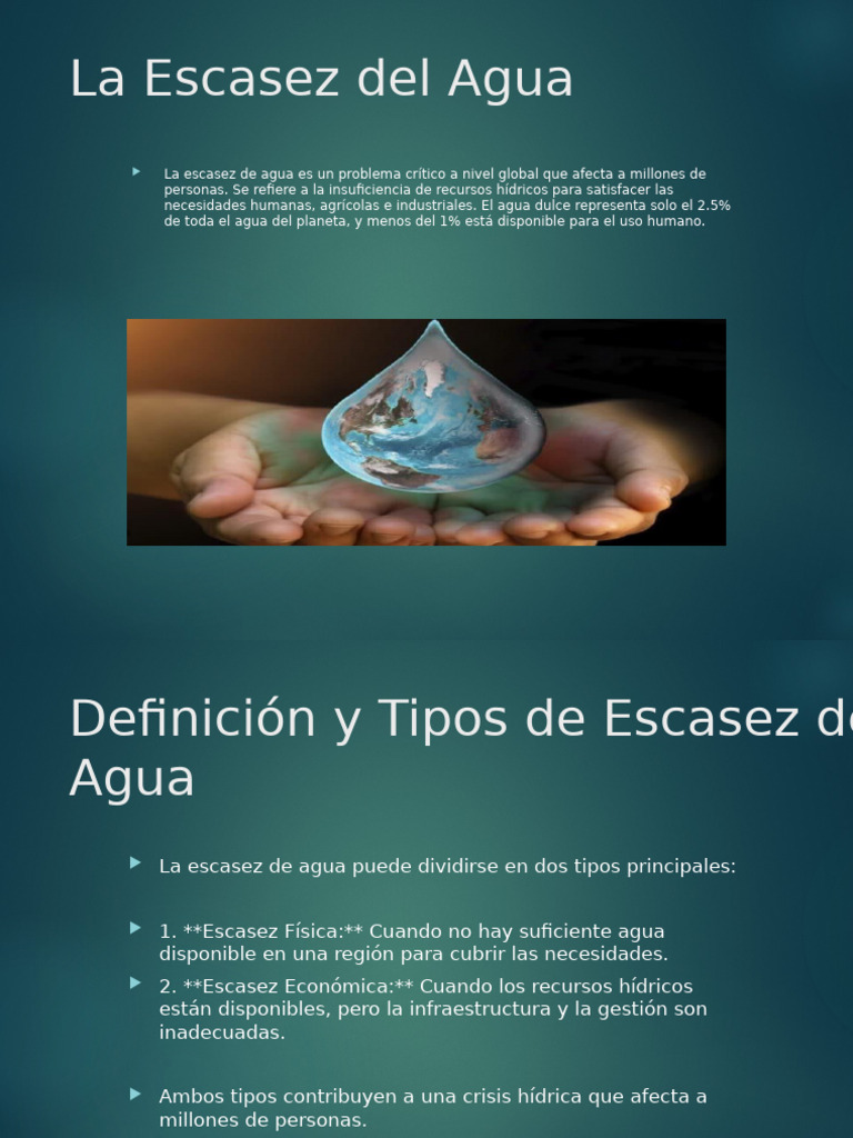 Escasez Del Agua | PDF | Escasez de agua | Agua
