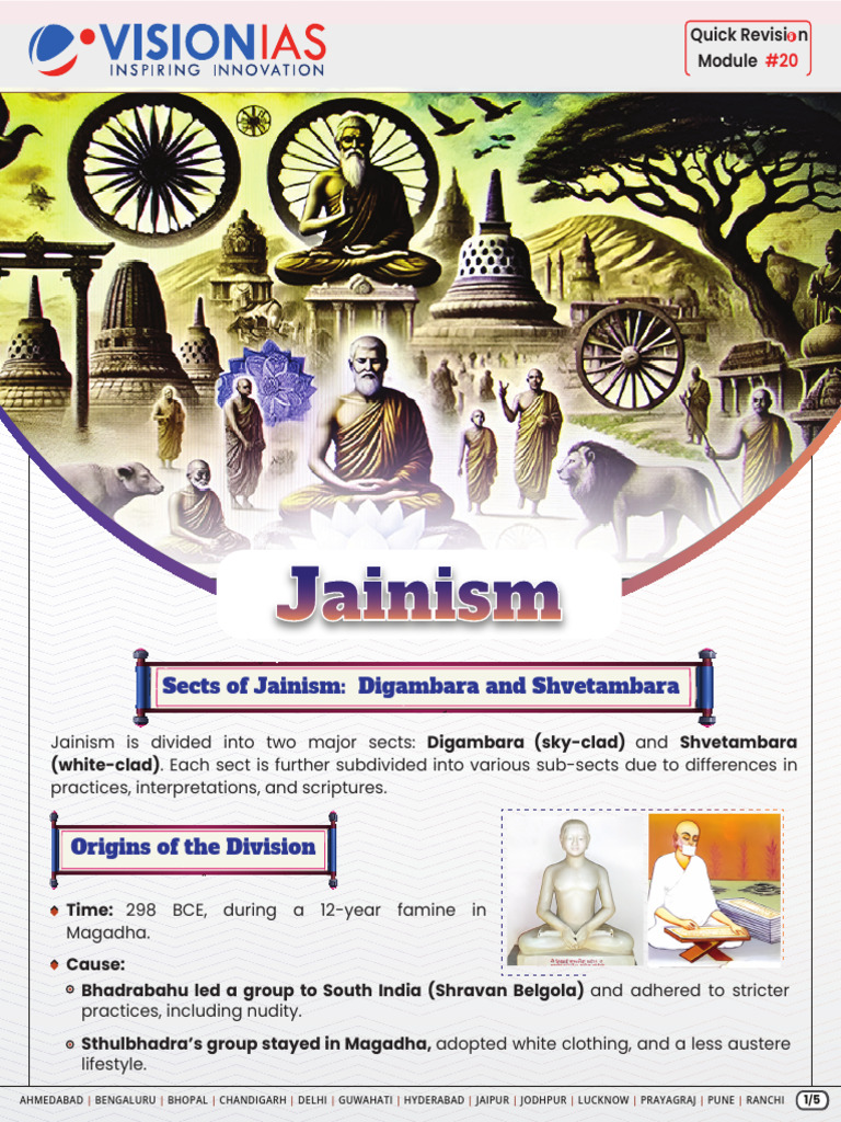 Overview of Jainism's Major Sects | PDF | Indian Philosophy | Indian ...