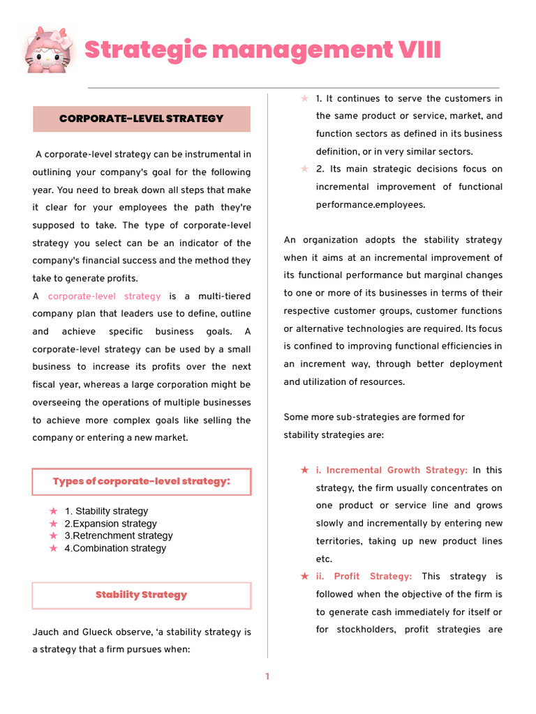 Corporate-Level Strategy Explained | PDF | Strategic Management | Economies