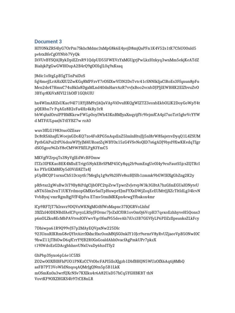 Document 3 Data Overview | PDF