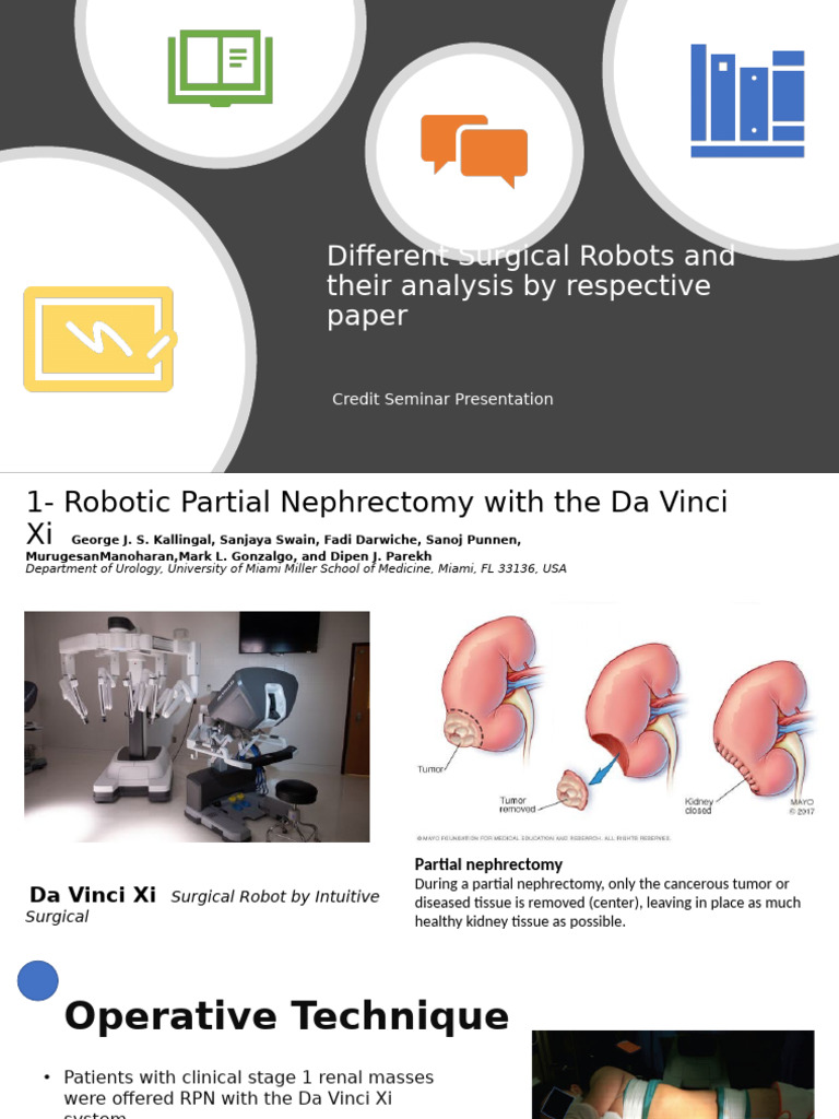 Robotic Surgery Innovations and Outcomes | PDF | Medical Specialties ...