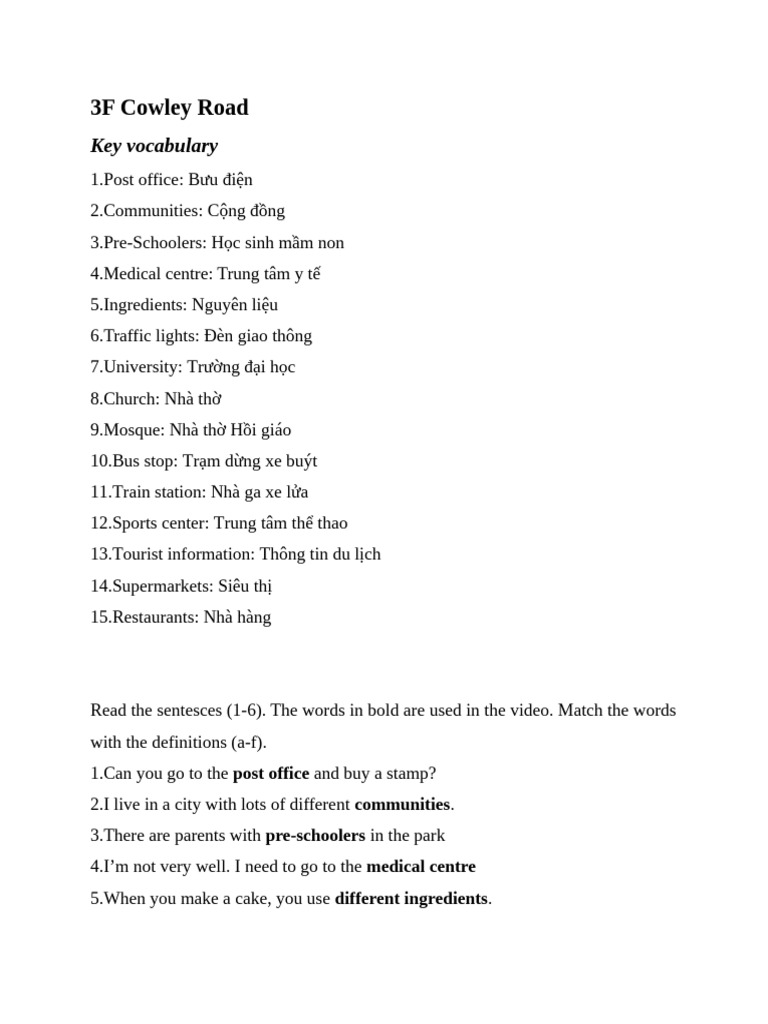 3F + Review | PDF | Linguistics | Languages