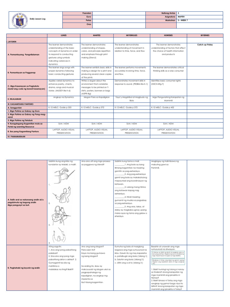 MAPEH - Week 7 | PDF
