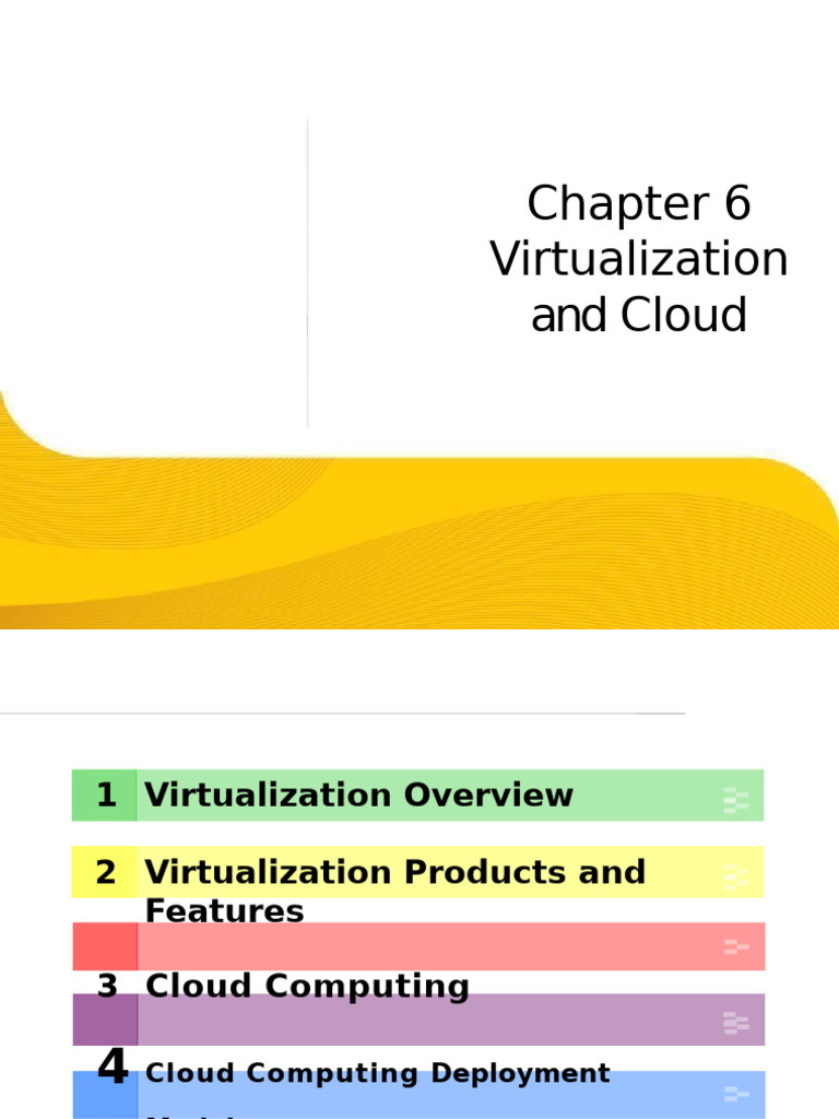 Virtualization and Cloud Computing Overview | PDF | Virtualization ...